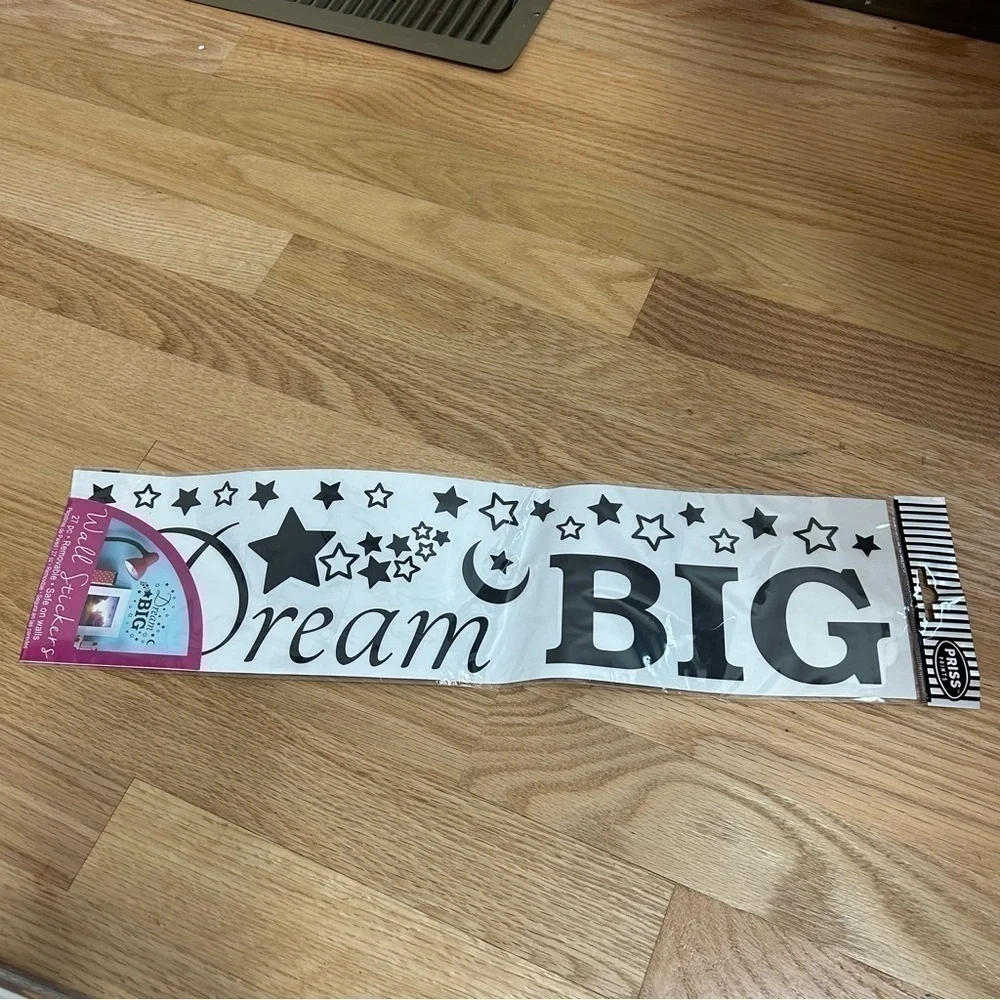 Dream Big Wall Decal Stickers NEW Removable 27 Pieces Stars Kids Room Decor